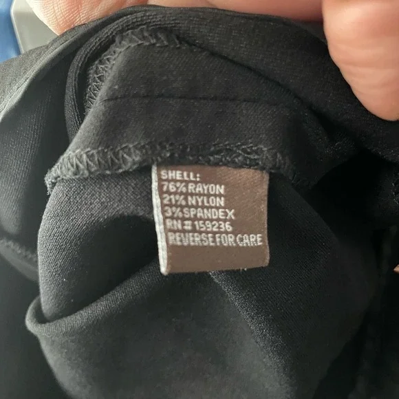 J. McLaughlin Women's Black Elastic Waist Comfort Ankle Leggings Pants Size 2 - Picture 10 of 11